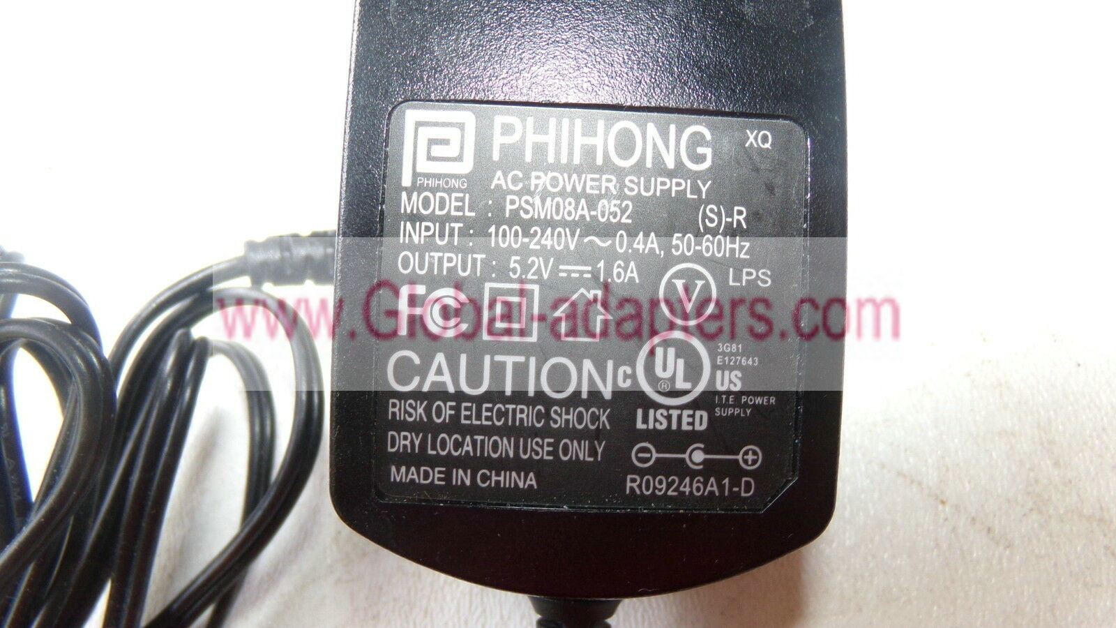 New Phihong PSM08A-02 5.2V 5.2V 1.6A AC Power Supply